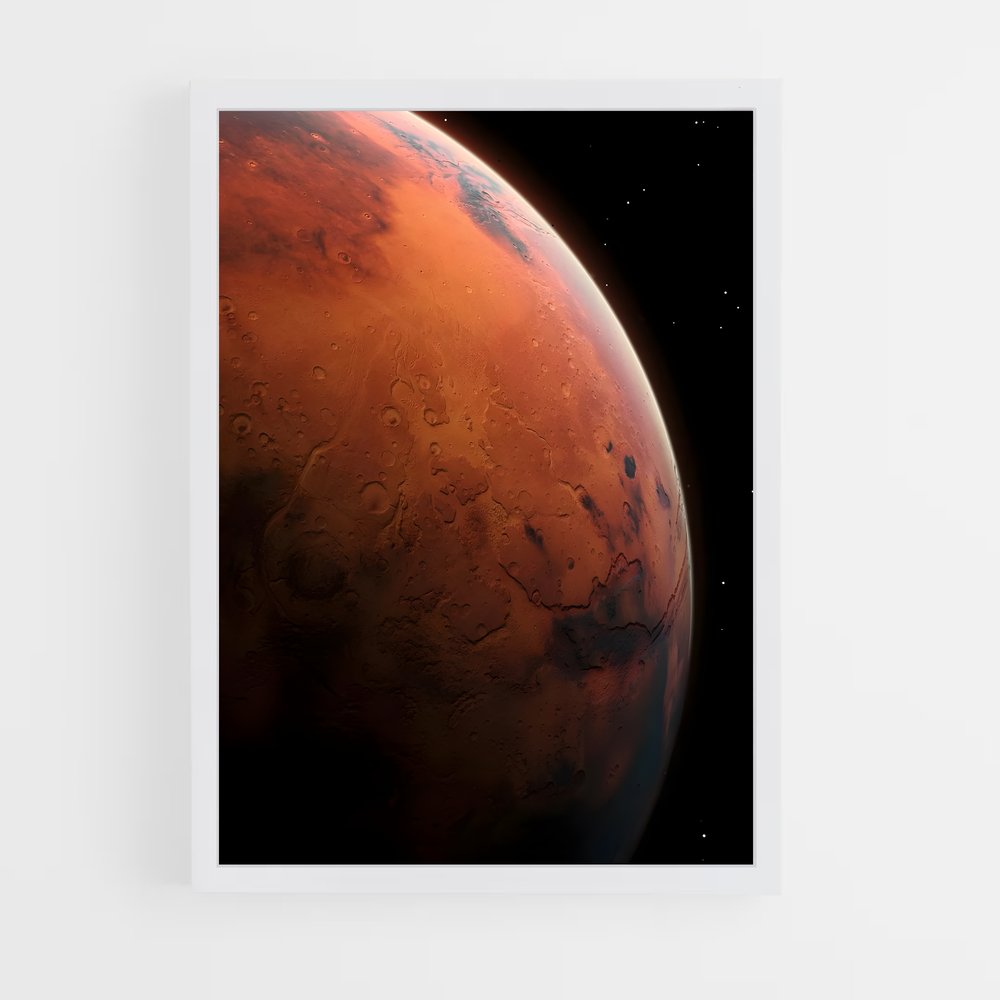 Poster captivant de la surface martienne – affiche Système solaire (vue 3)